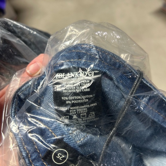 NWT BLANKNYC Metallic Heart Denim Mini Skirt Size 25 - Picture 7 of 9